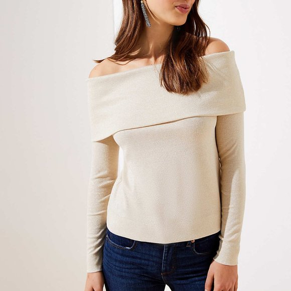 Ribbed Shimmer Top main image 0